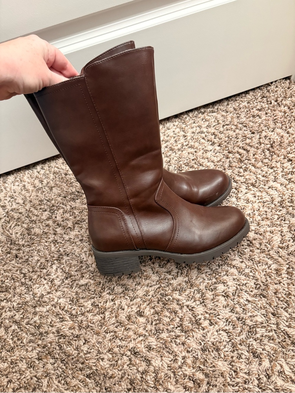 Dream Pairs brown Mid-Calf Women's Boots - Picture 3 of 8